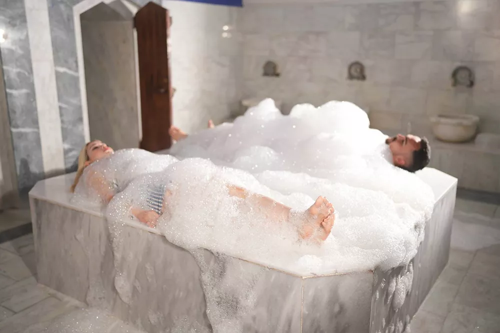 Мыльный массаж с оливковым мылом