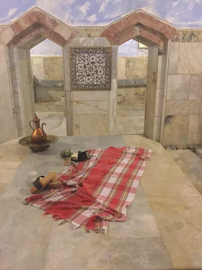 турецкое полотенце в бане